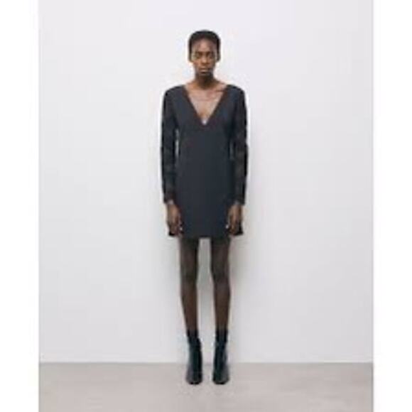 The Kooples Lace Sleeve Crepe Dress NWT Size 1 (US Small) – Retail $345 - Picture 6 of 11